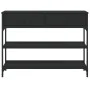 Mesa consola madera de ingeniería negra 100x25x75 cm de , Mesas auxiliares - Ref: Foro24-834180, Precio: 88,58 €, Descuento: %