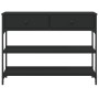 Schwarzer Konsolentisch aus Holzwerkstoff, 100 x 25 x 75 cm von , Seitentische - Ref: Foro24-834180, Preis: 89,43 €, Rabatt: %