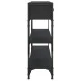 Mesa consola madera de ingeniería negra 100x25x75 cm de , Mesas auxiliares - Ref: Foro24-834180, Precio: 88,58 €, Descuento: %
