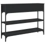 Mesa consola madera de ingeniería negra 100x25x75 cm de , Mesas auxiliares - Ref: Foro24-834180, Precio: 88,58 €, Descuento: %