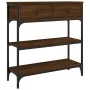 Oak brown engineered wood console table 72.5x25x75 cm by , Side tables - Ref: Foro24-834189, Price: 78,21 €, Discount: %