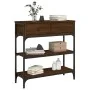 Oak brown engineered wood console table 72.5x25x75 cm by , Side tables - Ref: Foro24-834189, Price: 78,21 €, Discount: %