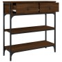 Konsolentisch aus eichenbraunem Holzwerkstoff, 72,5 x 25 x 75 cm von , Seitentische - Ref: Foro24-834189, Preis: 79,65 €, Rab...