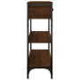 Oak brown engineered wood console table 72.5x25x75 cm by , Side tables - Ref: Foro24-834189, Price: 79,65 €, Discount: %