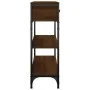 Oak brown engineered wood console table 72.5x25x75 cm by , Side tables - Ref: Foro24-834189, Price: 78,21 €, Discount: %