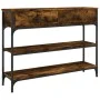 Smoked oak engineered wood console table 100x25x75 cm by , Side tables - Ref: Foro24-834182, Price: 71,01 €, Discount: %