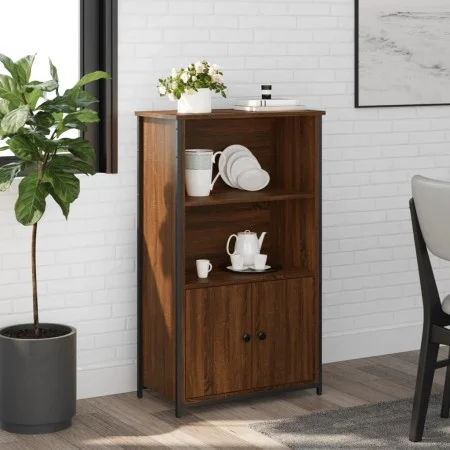 Tall oak brown engineered wood sideboard 62x32x103.5 cm by , Sideboards - Ref: Foro24-834219, Price: 71,49 €, Discount: %