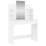 Schminktisch mit weißem Spiegel 96x39x142 cm von , Schlafzimmerkommoden - Ref: Foro24-837574, Preis: 98,01 €, Rabatt: %