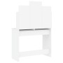 Schminktisch mit weißem Spiegel 96x39x142 cm von , Schlafzimmerkommoden - Ref: Foro24-837574, Preis: 98,01 €, Rabatt: %