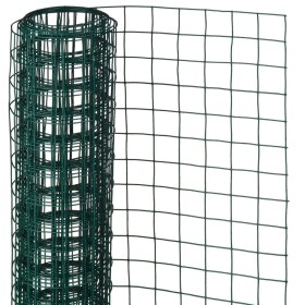 Nature Square wire fence green plastic coated steel 1x5 m 25 mm by Nature, fence panels - Ref: Foro24-409379, Price: 45,24 €,...