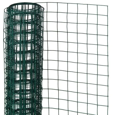 Nature Square wire fence green plastic coated steel 1x5 m 25 mm by Nature, fence panels - Ref: Foro24-409379, Price: 45,31 €,...