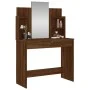 Dressing table with oak brown mirror 96x39x142 cm by , Bedroom Dressers - Ref: Foro24-837581, Price: 68,26 €, Discount: %