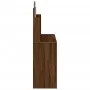 Dressing table with oak brown mirror 96x39x142 cm by , Bedroom Dressers - Ref: Foro24-837581, Price: 68,26 €, Discount: %