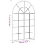 Espejo de pared arco de hierro negro 80x120 cm de , Espejos - Ref: Foro24-3200608, Precio: 156,07 €, Descuento: %
