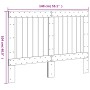 Kopfteil aus massivem Kiefernholz, 140 x 104 cm von , Kopf- und Fußteile - Ref: Foro24-358392, Preis: 81,83 €, Rabatt: %