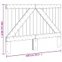 Kopfteil aus massivem Kiefernholz, 140 x 104 cm von , Kopf- und Fußteile - Ref: Foro24-358399, Preis: 59,24 €, Rabatt: %