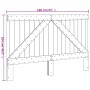 Kopfteil aus massivem Kiefernholz, 160 x 104 cm von , Kopf- und Fußteile - Ref: Foro24-358400, Preis: 69,18 €, Rabatt: %