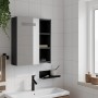 Bathroom cabinet with mirror and LED light black 45x13x52 cm by , bathroom vanities - Ref: Foro24-357967, Price: 78,15 €, Dis...