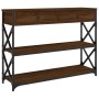 Oak brown engineered wood console table 100x28x75 cm by , Side tables - Ref: Foro24-834194, Price: 97,47 €, Discount: %