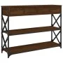 Oak brown engineered wood console table 100x28x75 cm by , Side tables - Ref: Foro24-834194, Price: 94,14 €, Discount: %