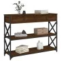 Oak brown engineered wood console table 100x28x75 cm by , Side tables - Ref: Foro24-834194, Price: 94,14 €, Discount: %
