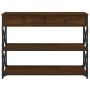Oak brown engineered wood console table 100x28x75 cm by , Side tables - Ref: Foro24-834194, Price: 97,47 €, Discount: %