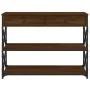 Oak brown engineered wood console table 100x28x75 cm by , Side tables - Ref: Foro24-834194, Price: 94,14 €, Discount: %