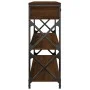Oak brown engineered wood console table 100x28x75 cm by , Side tables - Ref: Foro24-834194, Price: 94,14 €, Discount: %