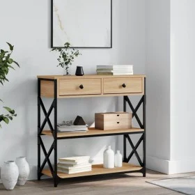 Sonoma oak engineered wood console table 75x28x75 cm by , Side tables - Ref: Foro24-834196, Price: 82,68 €, Discount: %
