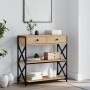 Sonoma oak engineered wood console table 75x28x75 cm by , Side tables - Ref: Foro24-834196, Price: 74,89 €, Discount: %