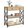 Sonoma oak engineered wood console table 75x28x75 cm by , Side tables - Ref: Foro24-834196, Price: 74,89 €, Discount: %