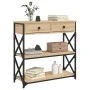 Sonoma oak engineered wood console table 75x28x75 cm by , Side tables - Ref: Foro24-834196, Price: 82,68 €, Discount: %