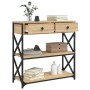 Sonoma oak engineered wood console table 75x28x75 cm by , Side tables - Ref: Foro24-834196, Price: 74,89 €, Discount: %