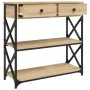 Sonoma oak engineered wood console table 75x28x75 cm by , Side tables - Ref: Foro24-834196, Price: 82,68 €, Discount: %