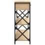 Sonoma oak engineered wood console table 75x28x75 cm by , Side tables - Ref: Foro24-834196, Price: 74,89 €, Discount: %
