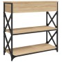 Sonoma oak engineered wood console table 75x28x75 cm by , Side tables - Ref: Foro24-834196, Price: 74,89 €, Discount: %