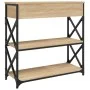 Sonoma oak engineered wood console table 75x28x75 cm by , Side tables - Ref: Foro24-834196, Price: 82,68 €, Discount: %