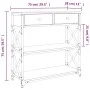 Sonoma oak engineered wood console table 75x28x75 cm by , Side tables - Ref: Foro24-834196, Price: 82,68 €, Discount: %