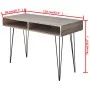 Desk with 2 gray compartments by vidaXL, Desks - Ref: Foro24-20136, Price: 74,58 €, Discount: %