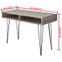 Schreibtisch mit 2 grauen Fächern von vidaXL, Schreibtische - Ref: Foro24-20136, Preis: 75,31 €, Rabatt: %