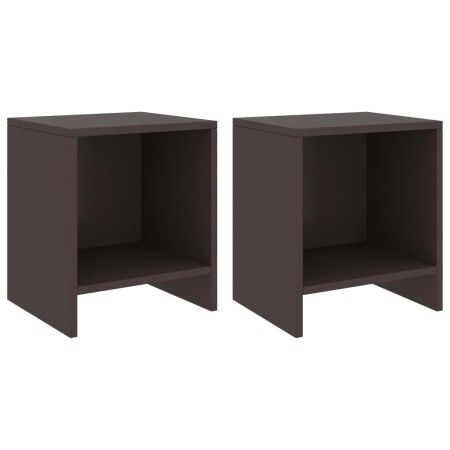 Mesitas de noche 2 uds madera de pino marrón oscuro 35x30x40 cm by vidaXL, Nightstands - Ref: Foro24-322242, Price: 49,05 €, ...