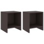 Mesitas de noche 2 uds madera de pino marrón oscuro 35x30x40 cm by vidaXL, Nightstands - Ref: Foro24-322242, Price: 49,05 €, ...