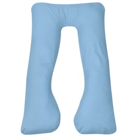 Almohada de embarazo azul claro 90x145 cm