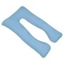 Light blue pregnancy pillow 90x145 cm by vidaXL, Pillows - Ref: Foro24-131588, Price: 40,72 €, Discount: %