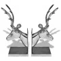 2-piece deer design bookends in silver aluminum by vidaXL, Bookend - Ref: Foro24-243478, Price: 78,34 €, Discount: %