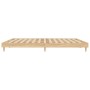 Estructura de cama madera de ingeniería roble Sonoma 150x200 cm