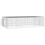 Rabbit cage 2 panels galvanized iron 220x110x55 cm by , Cages and habitats for small animals - Ref: Foro24-171563, Price: 58,...