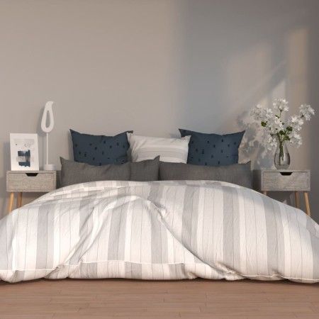 Bedside tables 2 units engineered wood gray concrete by vidaXL, Nightstands - Ref: Foro24-326804, Price: 89,78 €, Discount: %