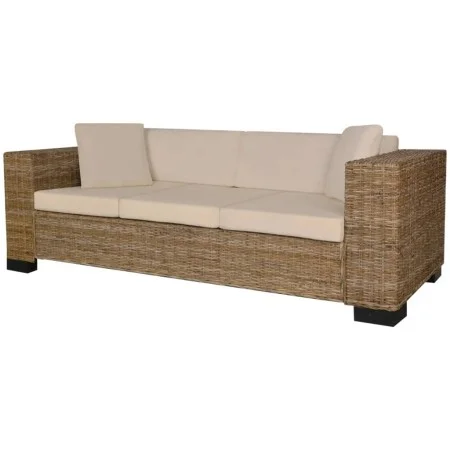 Three-seater sofa set 8 pieces real rattan by vidaXL, Sofas - Ref: Foro24-243246, Price: 511,30 €, Discount: %