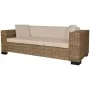 Three-seater sofa set 8 pieces real rattan by vidaXL, Sofas - Ref: Foro24-243246, Price: 511,30 €, Discount: %